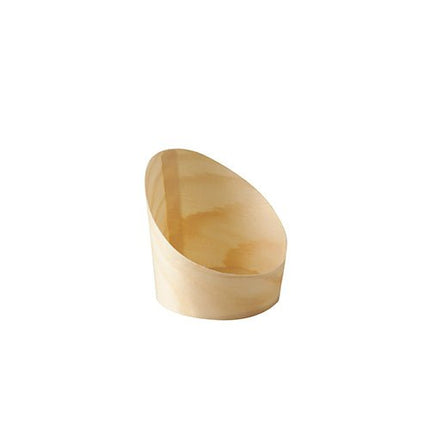 PAPSTAR 50 Snackbecher, Holz "pure" 7,2 cm Höhe