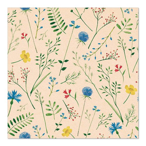 PAPSTAR 20 Servietten, 33 cm x 33 cm 3-lagig 1/4-Falz natur
