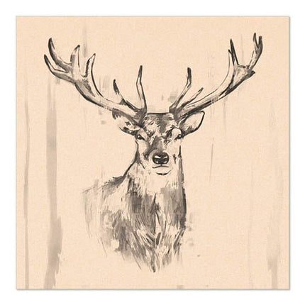 PAPSTAR 20 Servietten, 33 cm x 33 cm 3-lagig 1/4-Falz natur