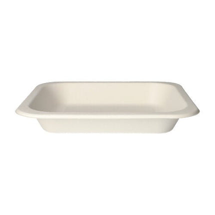 PAPSTAR 50 Siegelschalen, Zuckerrohr 4,2 cm x 24,5 cm x 26,5 cm weiss