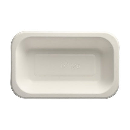 PAPSTAR 100 Siegelschalen, Zuckerrohr, weiss
