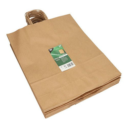 PAPSTAR 25 Tragetaschen, Papier mit gedrehtem Tragegriff