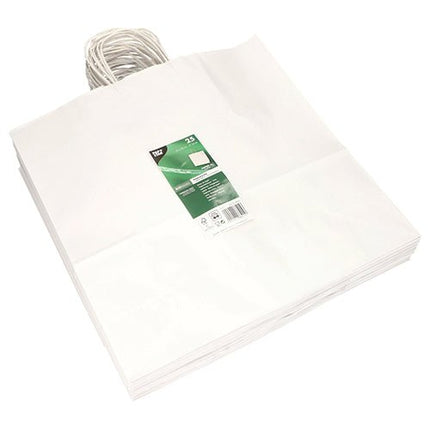 PAPSTAR 25 Tragetaschen, Papier mit gedrehtem Tragegriff