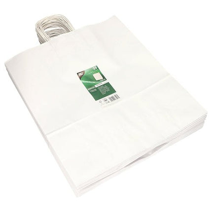PAPSTAR 25 Tragetaschen, Papier mit gedrehtem Tragegriff