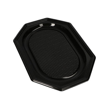 Starpak 10 Servierplatten, PET schwarz