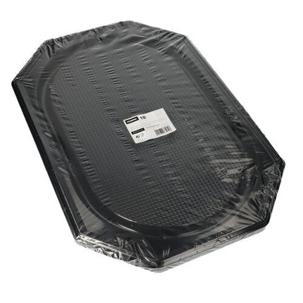 Starpak 10 Servierplatten, PET schwarz