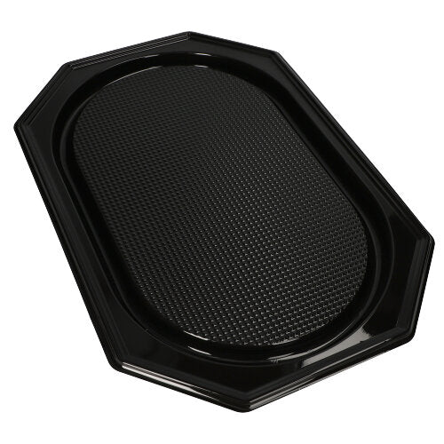 Starpak 10 Servierplatten, PET schwarz