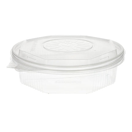 Starpak 25 Menüboxen mit Klappdeckeln, PP transparent 8-eckig - 5,9 cm x 21,5 cm x 21,5 cm