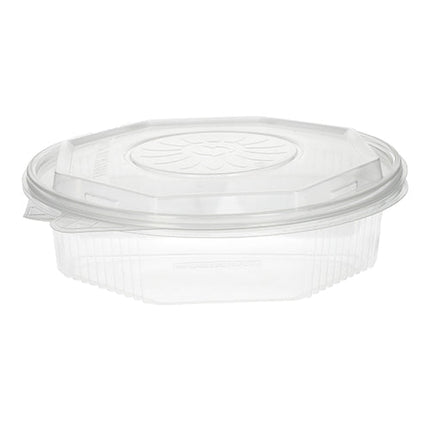 Starpak 25 Menüboxen mit Klappdeckeln, PP transparent 8-eckig - 5,9 cm x 21,5 cm x 21,5 cm