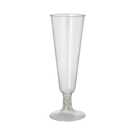 PAPSTAR Sektgläser "pure" glasklar, 16,5 cm, eleganter Fuß | Faltschachtel (24 Stück)