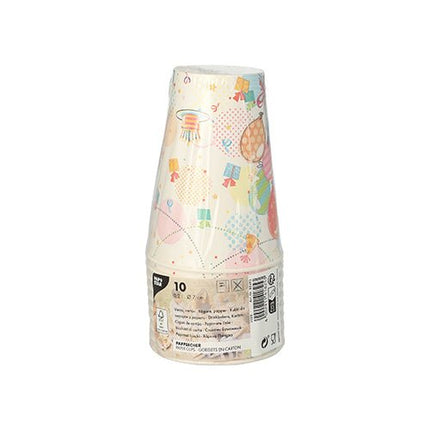 PAPSTAR 10 Trinkbecher, Pappe 0,2 L Ø 7 cm · 9,7 cm