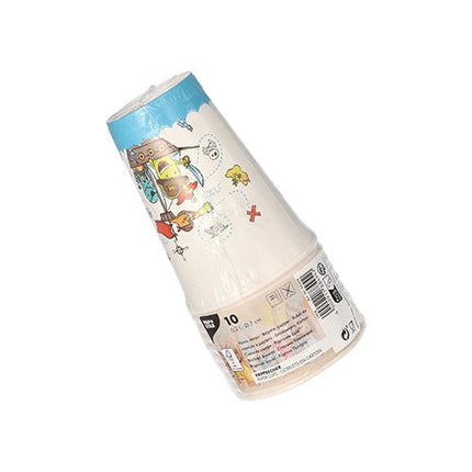 PAPSTAR 10 Trinkbecher, Pappe 0,2 L Ø 7 cm · 9,7 cm