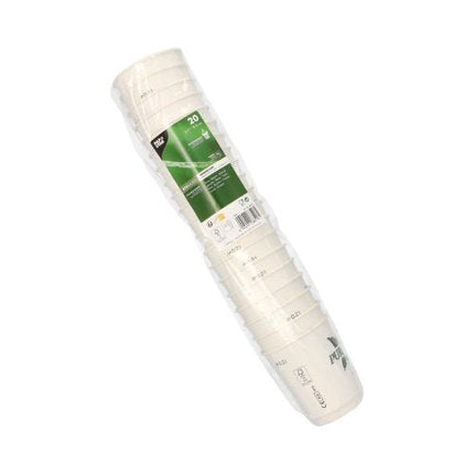 PAPSTAR Trinkbecher doppelwandig, 8 cm, weiß, "Pure Joy" | Folie (20 Stück)