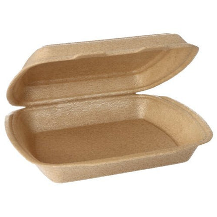Starpak 50 Menüboxen mit Klappdeckel, XPP 7 cm x 20,5 cm x 24 cm beige