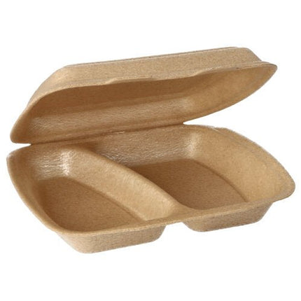 Starpak 50 Menüboxen mit Klappdeckel, XPP 7 cm x 20,5 cm x 24 cm beige