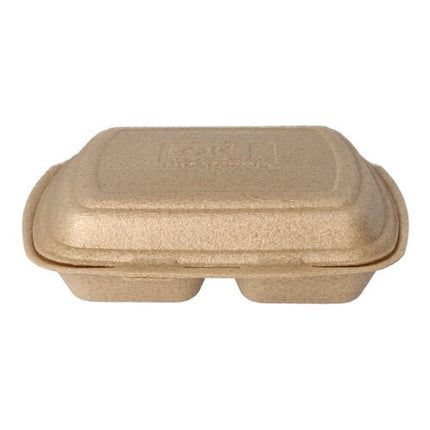 Starpak 50 Menüboxen mit Klappdeckel, XPP 7 cm x 20,5 cm x 24 cm beige