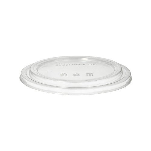 PAPSTAR 50 Deckel für Salatschalen, rund klar 2 cm Höhe PLA