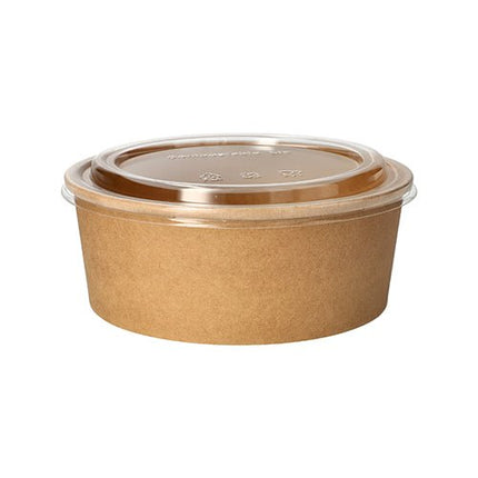PAPSTAR 50 Deckel für Salatschalen, rund klar 2 cm Höhe PLA
