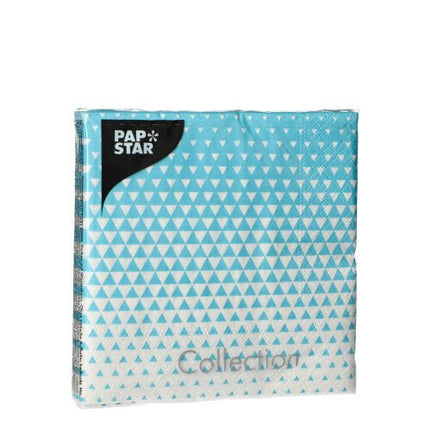 PAPSTAR 20 Servietten, 25 cm x 25 cm 3-lagig 1/4-Falz