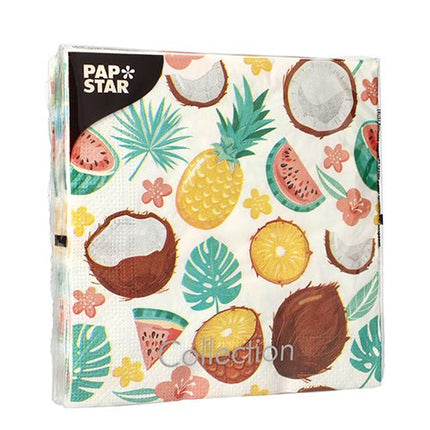 PAPSTAR 20 Servietten, 33 cm x 33 cm 3-lagig 1/4-Falz Design Set 5