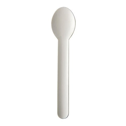PAPSTAR Löffel aus Papier "pure" 15,5 cm, weiß, umweltfreundlich | Beutel (20 Stück)