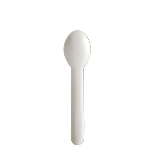 PAPSTAR Kaffeelöffel "pure" 13 cm, weiß, umweltfreundlich | Beutel (20 Stück)