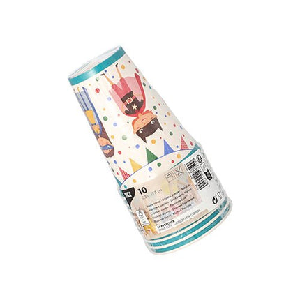 PAPSTAR 10 Trinkbecher, Pappe 0,2 L Ø 7 cm · 9,7 cm