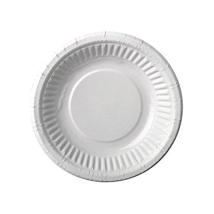 PAPSTAR Schalen rund, 19 cm, 3 cm hoch, weiß, ideal für Feste | Schrumpffolie (12 Stück)