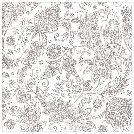 PAPSTAR 50 Servietten "ROYAL Collection" 1/4-Falz 40 x 40 cm grau