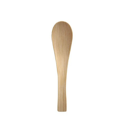 PAPSTAR Bambus Löffel "pure" 13 cm, ideal für Fingerfood "Asia" | Faltschachtel (50 Stück)