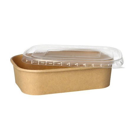 PAPSTAR 25 Verpackungsbecher, Pappe rechteckig braun