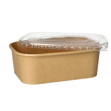 PAPSTAR 25 Verpackungsbecher, Pappe rechteckig braun