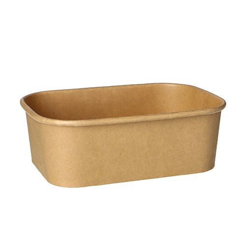 PAPSTAR 25 Verpackungsbecher, Pappe rechteckig braun