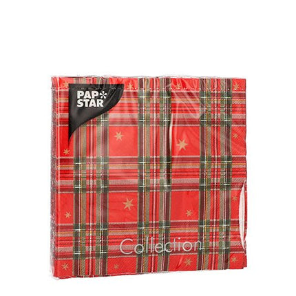 PAPSTAR 20 Servietten, 25 cm x 25 cm 3-lagig 1/4-Falz