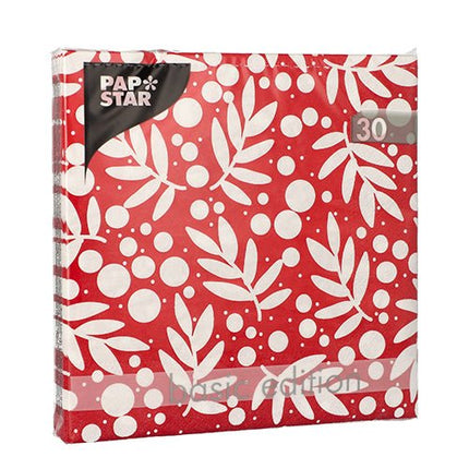 PAPSTAR 30 Servietten, 3-lagig 1/4-Falz 33 cm x 33 cm