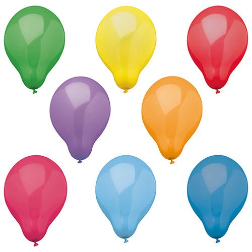 PAPSTAR Luftballons Ø 25 cm, farbig sortiert für Feste | Beutel (16 Stück)