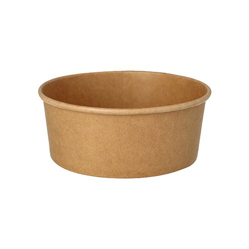 Starpak 50 Salatschalen, Pappe mit PE-Beschichtung rund braun
