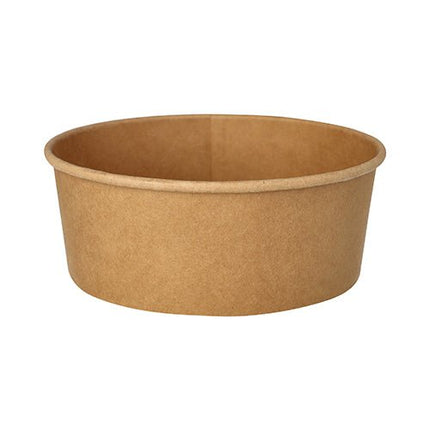Starpak 50 Salatschalen, Pappe mit PE-Beschichtung rund braun