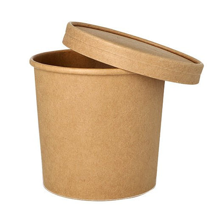 Starpak 25 Suppenbecher, Pappe rund Ø 11,5 cm braun