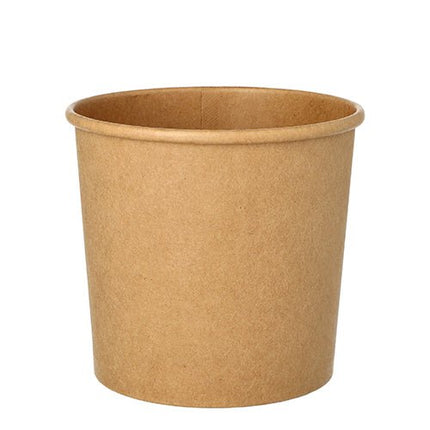 Starpak 25 Suppenbecher, Pappe rund Ø 11,5 cm braun