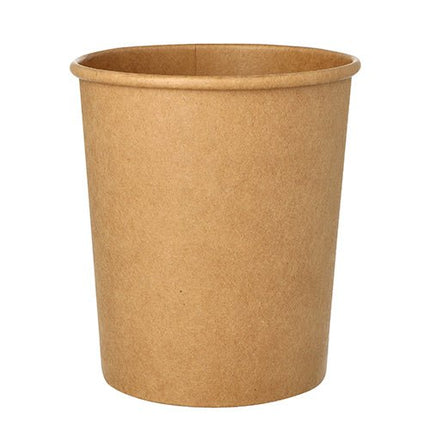 Starpak 25 Suppenbecher, Pappe rund Ø 11,5 cm braun