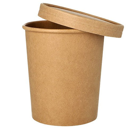 Starpak 25 Suppenbecher, Pappe rund Ø 11,5 cm braun