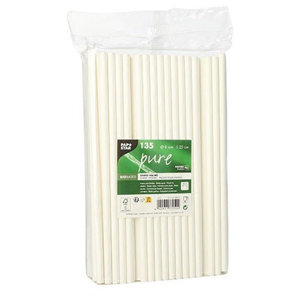 PAPSTAR Shake-Halme Papier Ø 8 mm 25 cm | 135 Stück