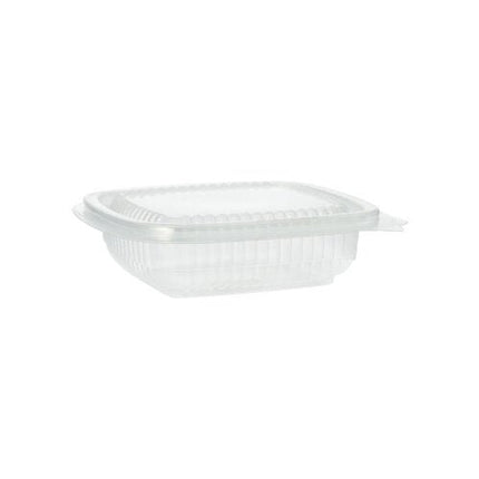 Starpak 100 Verpackungsbecher mit Klappdeckeln, PP rechteckig, transparent