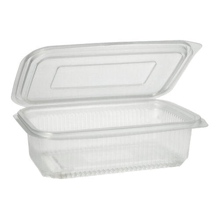 Starpak 50 Verpackungsbecher mit Klappdeckeln, PP transparent rechteckig