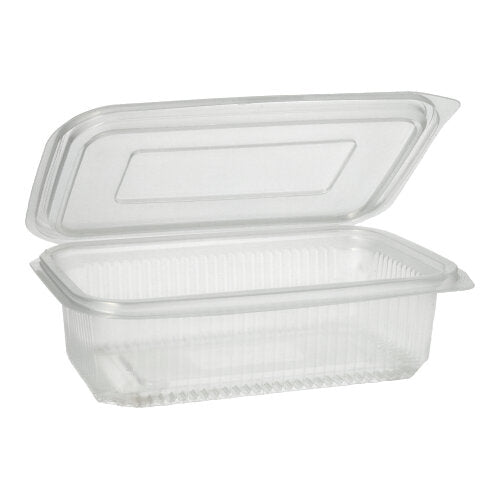 Starpak 50 Verpackungsbecher mit Klappdeckeln, PP transparent rechteckig