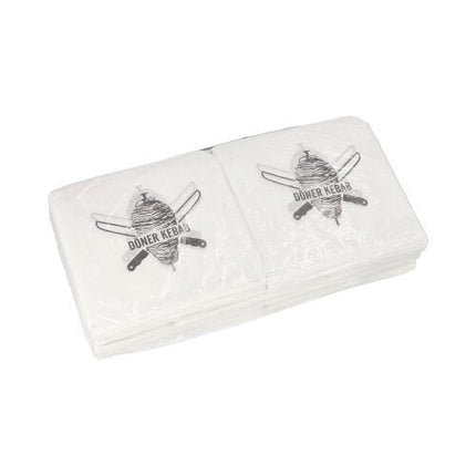 PAPSTAR Döner-Kebab-Tüten 16x16 cm, weiß, ideal für Imbisse | Schrumpffolie (1000 Stück)