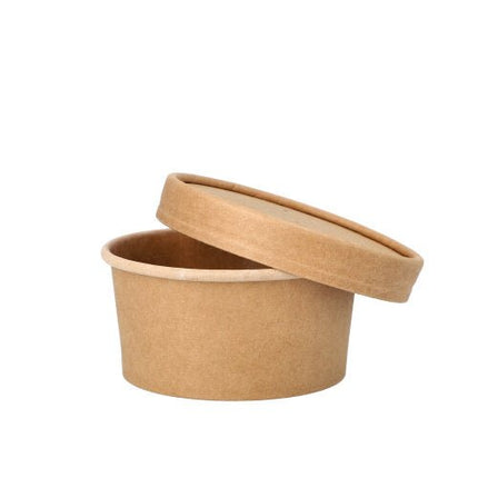 PAPSTAR Suppenbecher rund, 180 ml, braun, ideal für Suppen | Folie (25 Stück)