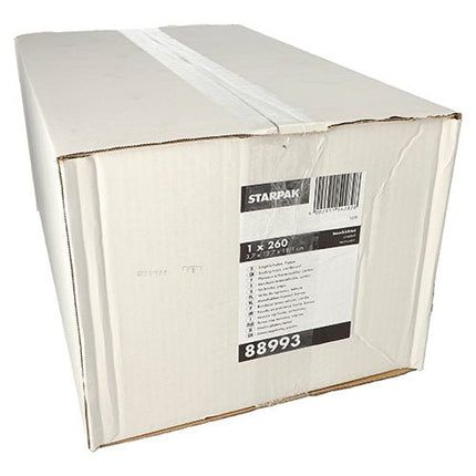 Starpak 260 Siegelschalen, Pappe eckig 530 ml 3,7 cm x 13,7 cm x 18,1 cm weiss | Karton (260 Stück)