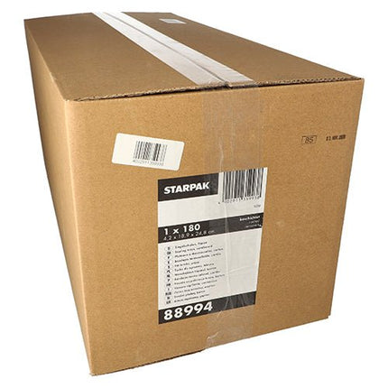 Starpak 180 Siegelschalen, Pappe eckig 1200 ml 4,2 cm x 18,9 cm x 24,8 cm weiss | Karton (180 Stück)
